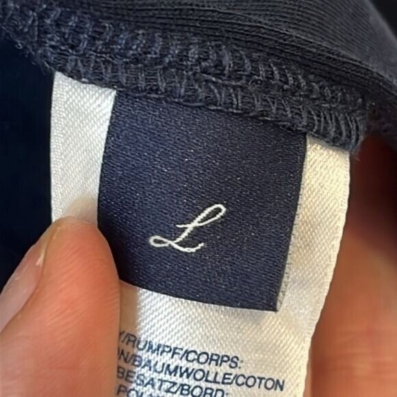 NWT Lands End Mens Ponte Knit Sport Blazer Radiant Navy Size L Large - Picture 8 of 12